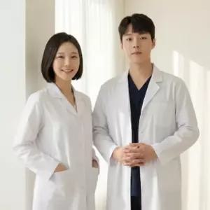 실용적인 의사 롱가운 실험복 실습복 약사 가운 의사자켓