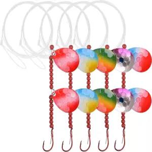 월 스피너 리그 키트 5/10 팩 크롤러 하네스 라이브 미끼 콜로라도 블레이드 문어 훅 낚시 만들기 민물