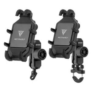 오토바이 충전 무선 블랙 배달 거치대 클램프 휴대폰 바이크