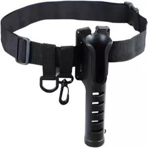 아윤웨이 조절식 허리 낚싯대 홀더 벨트 걸이 막대 휴대용 극 삽입기 포함 주물 릴 돌리기 및 야외 낚시용