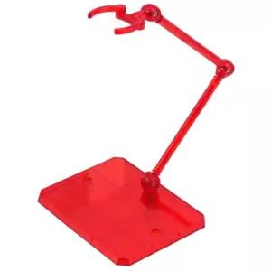 초등 유아 조립 장난감 거치대 투명레드 스탠드 프라모델전시받침대 피규어보관대