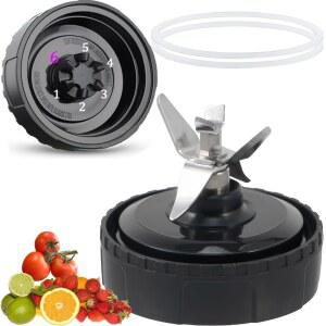 [업그레이드] Nutri Ninja Blender BL660 BL770 BL780 BL740 등용 6핀 수 블렌더 블레이드 교체 부품 (소형 8.5cm(3.35인치) 블레이드)