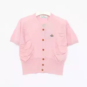 26SS ORB 파멜라 울 실크 반팔 여성 가디건 1803007E Y001A G401