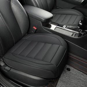 Vankerful 2팩 가죽 앞 카시트 커버, 자동차용 하단 시트 운전석 럭셔리 프로텍터, 방수, 풀 랩, 대부분의 차량, 세단, 트럭, SUV용(블랙)