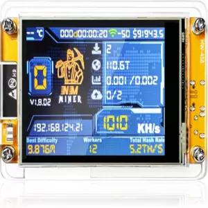 헬텍 비트코인 복권 채굴기 너드마이너 V2 32 솔로 2.8 저전력 스마트 암호화폐 00KH/s BTC 채굴기(사전