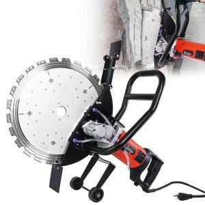 로셴 16인치 신형 콘크리트 링 톱, 3000W 습식/건식 원형 톱, 워터 펌프, 콘크리트용 전기 링 커터, 벽돌, 철근 및 대리석, 절단 깊이: 11 8인치