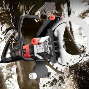 콘크리트 링 톱, 16인치 /20인치 /24인치 절단 깊이, 8900W 고출력 3500RPM의 콘크리트 톱, 급수 먼지 억제 기능이 있는 전기 콘크리트 습식 톱, 워터 라인, 펌프, 50cm 절단 깊이