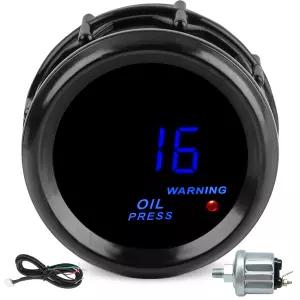 보트 해상 자동차 트럭 차량용 EXEV 2 52mm 오일 압력 게이지 0-50 PSI DC2V 프레스 미터 키트