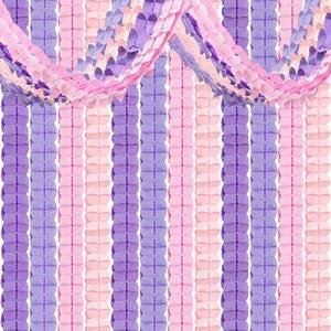 퍼플 핑크 파티 장식 12개, 걸이용 및 라벤더 종이 스트리머 화환 여아 여성 베이비 브라이덜 샤워 웨딩 졸업 생일