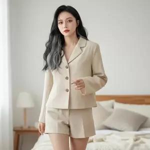 [하프클럽/셀러허브_여성트랜드패션]여자 환절기 들러리룩 나들이 숏자켓