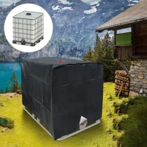 호환 IBC 토트 탱크 커버 - 264.17gal 물 방수  방진자외선 방지 폴리에스테르 보호 장치