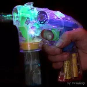 자동버블건 투명LED 비누 방울총