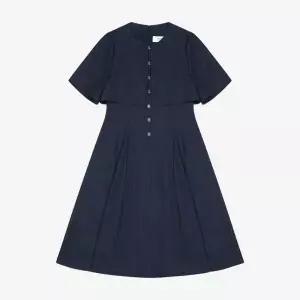 [베스띠벨리] 세이브존04 케이프 버튼 디테일 원피스 BKOAE25380 (S46340381)