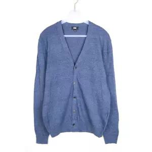 구제 유니클로 니트 가디건 남성L 린넨혼방 스웨터 11741