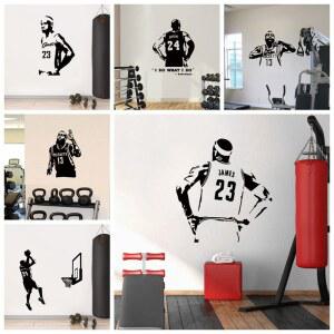 농구 선수 글로우 스티커 거실 게임방 터 장식