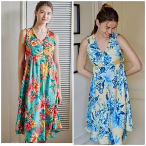 균일가세일)여행용,선물용)여성스러운 N/R 파스텔 꽃나염 컵 드레스D_J(VGN7123