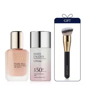 [롯데백화점]에스티로더 [3] NEW 더블 웨어 파운데이션 + UV 피니티 세트 (+파운데이션 브러쉬)