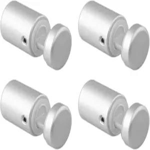 측면 클램프 스탠드오프 3인치/4인치 x 1인치 솔리드 알루미늄 유리용 에지 그립 방지 표지판 하드웨어