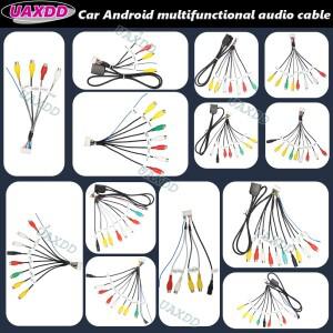 RCA 4G 2Din 자동차 라디오 안드로이드 호환 프레임 키트 비디오 하네스 마이크 카메라 오디오 케이블 카드