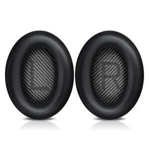 [미국배송] BOSE 헤드폰용 BINGLE 교체 이어 패드 QC35 / II QC25 QC15 전문가용 프리미엄 쿠션 SQUETCOMFORT SOUNDTRUE SOUNDLINK 헤드폰(블랙)