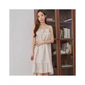 알콩단잠 여성골프가운 목욕 사우나가운 면모달 레이스프릴 빅사이즈 원피스