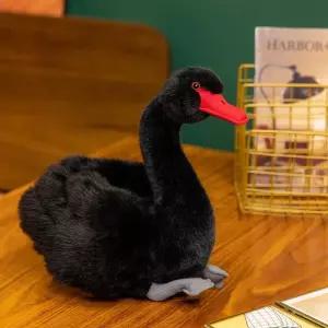 인형 새인형 특이한 백조 모녀 동물 아기 귀여운선물 리얼 유니크한 소품 화이트 발레