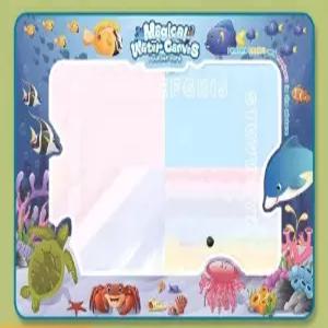 워터캔버스 워터펜 한글 매트 제품 숫자 색칠놀이 교구 연습 패드 드로잉 도안 해양세계