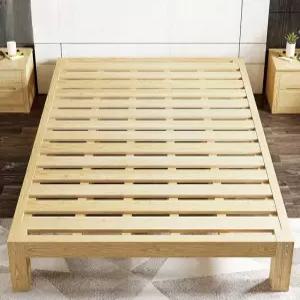 나무 침대 프레임 평상형 저상형낮은 매트리스받침 침대프레임포유 수납 수납침대 호텔식