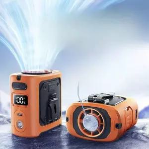 개인용 에어컨 캠핑 저소음 커넷 캠핑용 증발식 충전식 냉풍기 홀터넥 사무실 작은방 미니