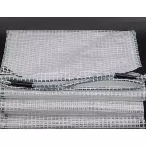 대형 PVC 비닐 커튼 두꺼운 테라스 차단 벨크로 문 중