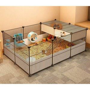 기니피그 울타리 햄스터 실내 높은 반려동물 높이 하우스 투명 7세트 세트 노란 다람쥐