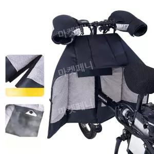 전기자전거 바람막이 무릎 가림막 두꺼운 겨울배달 블랙 스크린 라이딩 방