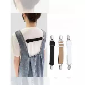 프리미엄 멜빵 끈 집게 클립 밴드 소매 와이셔츠 고정 옷 카키 블랙 조절가능길이