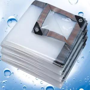 투명 방수포 우레탄창 자동차 천막 풀 방풍 비닐 야외