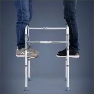 프리미엄 실내 환자용 보행기 노인 어르신 유모차 할머니 보조기 딥퍼플 이중