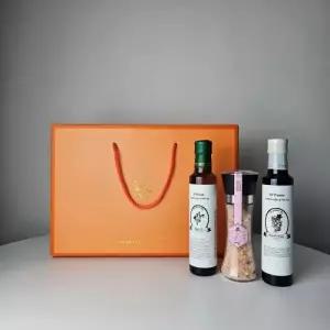 올리브250ml+발사믹250ml+핑크솔트 선물세트 추석선물세트 오일선물세