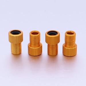 4Pcs 알루미늄 합금 어댑터 산악 자전거용 호환 범용 호환 밸브 변환기 공기 주입 펌프 도구