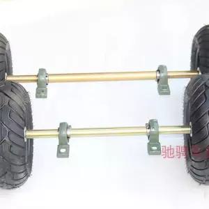 ATV 사발이 바퀴 4륜 트레일러 오토바이 휠 액세서리 65cm축+13