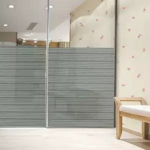 유리창 시트지 반투명 가림막 인테리어 창문 시트지 베란다 스트라이프 접착식 꾸미기 셀프 매장 데코 가로