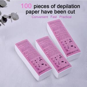 200/100pcs 왁싱 스트립 왁스 테이프 호환  밴드 종이 제거제 Lz01