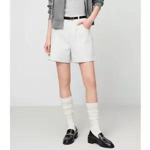 팔콘 여사친 여성용 청 봄 청반바지 면스판 기본 솔리드 밑단 일자 반바지 KKE1