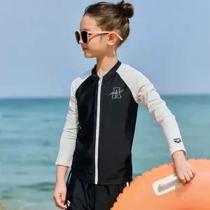 매장정품 ARENA 아레나 여아동 비치 스플래시 집업 래쉬가드 A5BG1GC07BLK 1093820