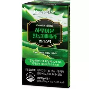뉴트리디데이 하루이뮨 면역 알로에베라 젤리스틱 6박스 장 건강 피부 + 증정비타민D 증정