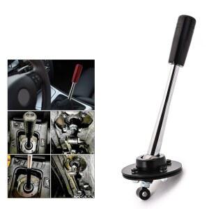 RJSPH 드리프트 튜닝 조절 가능한 숏 시프터 레버 노브는 BMW 85-10 E30 E36 E39 Z3 E46 E34 기어 변속기 게트랙 또는 ZF 레이싱 & 데일리(블랙) 178mm 핸들에 적합합니다