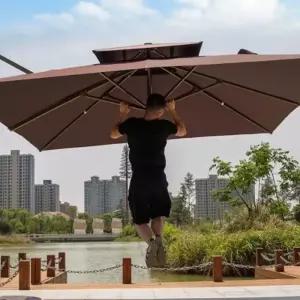 대형 천막 파라솔 코스트코파라솔 폴딩 각도조절 그늘막 초대형