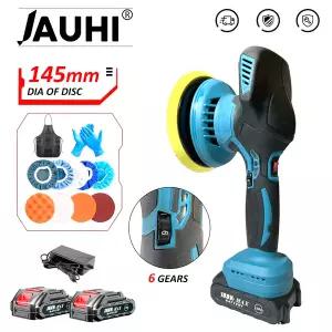 무선광택기 자동차 폴리셔 왁싱기 JAUHI 무선 폴리 셔 전기 Makita 18v 배터리 씰링 유약 기계를 연마