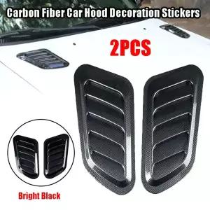 본넷덕트 후드 에어덕트 범용 자동차 탄소 섬유 엔진 스티커 환기 커버 장식 디자인