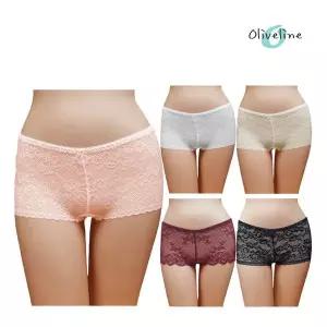 올리브라인009 여성 사각 레이스팬티 5종90~105 179325