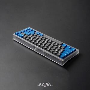 Swagkeys EAVE65 PC 사출 성형케이스 기계식 키보드 키트 레이아웃 지원 QMK VIA 베어본 언더글로우 65%