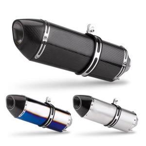 51mm 유니버셜 오토바이 r77 배기 파이프 머플러 (db 킬러 포함) 혼다 pcx 125 150 c650gt tmx530 cb500 용